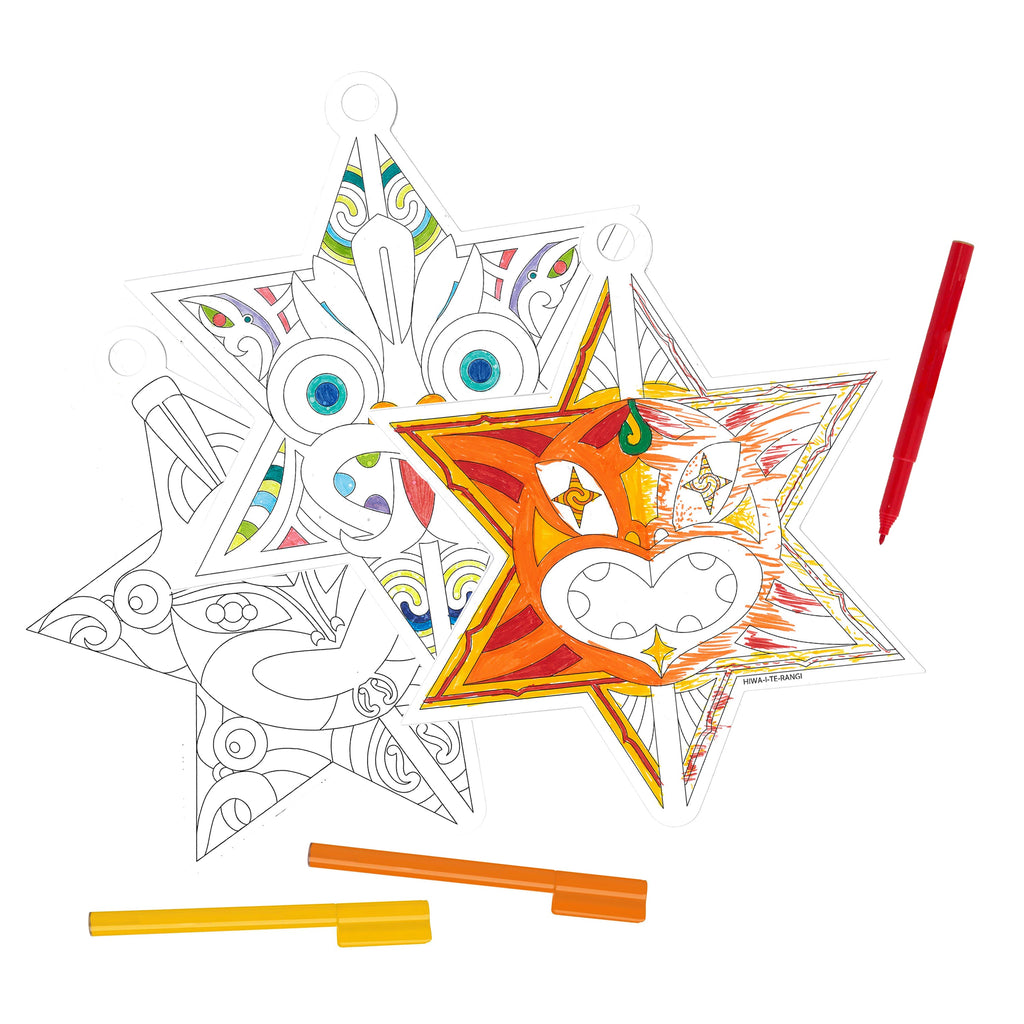 Matariki Colour-In Star Set