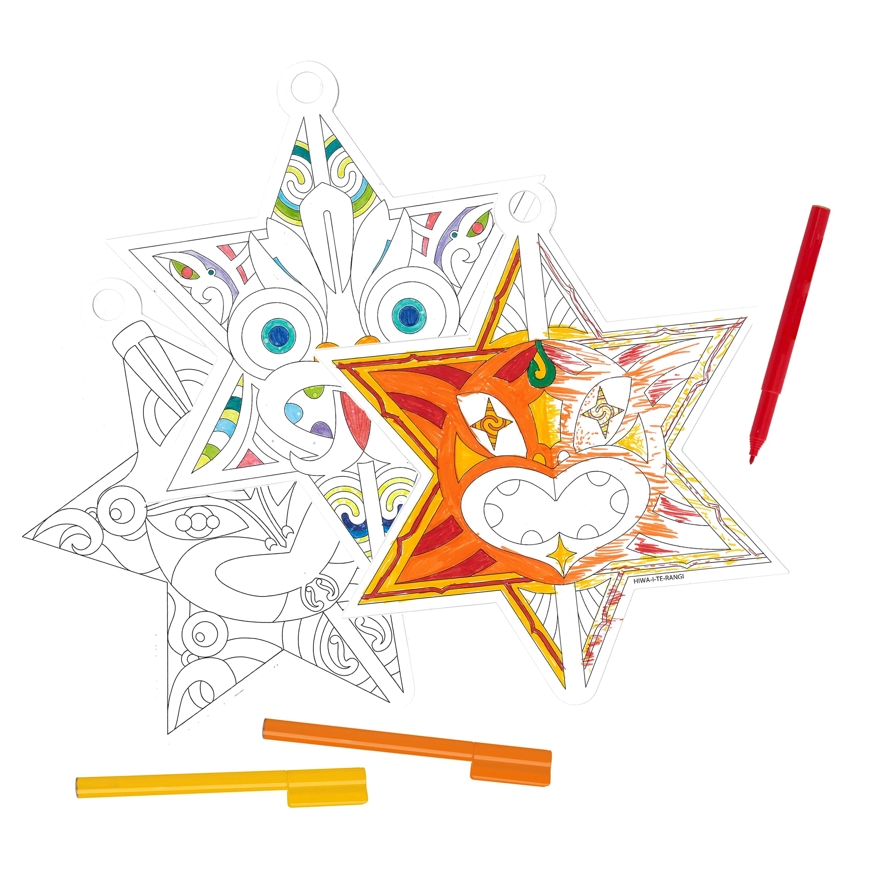 Matariki Colour-In Star Set
