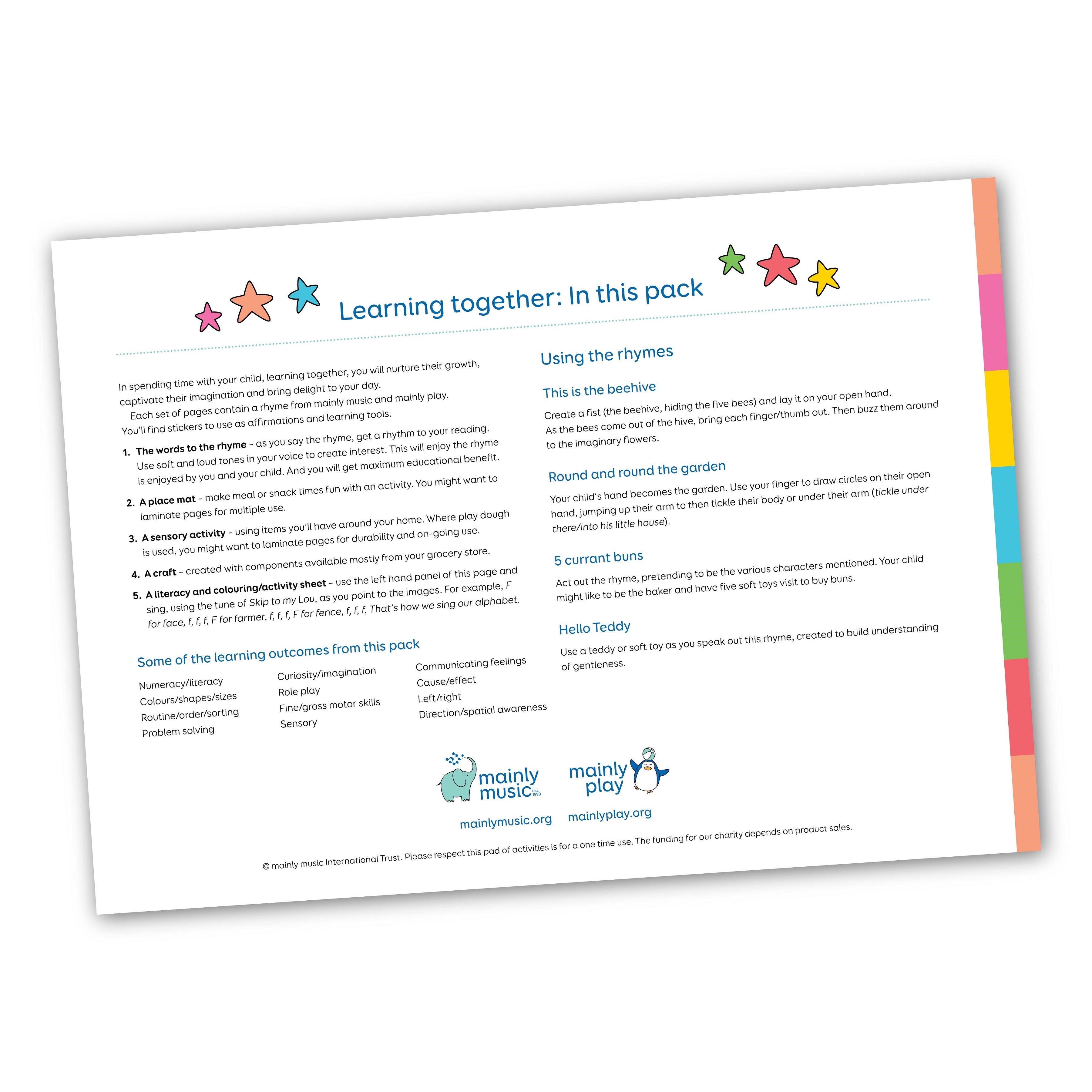 Learning Together with rhyme pad