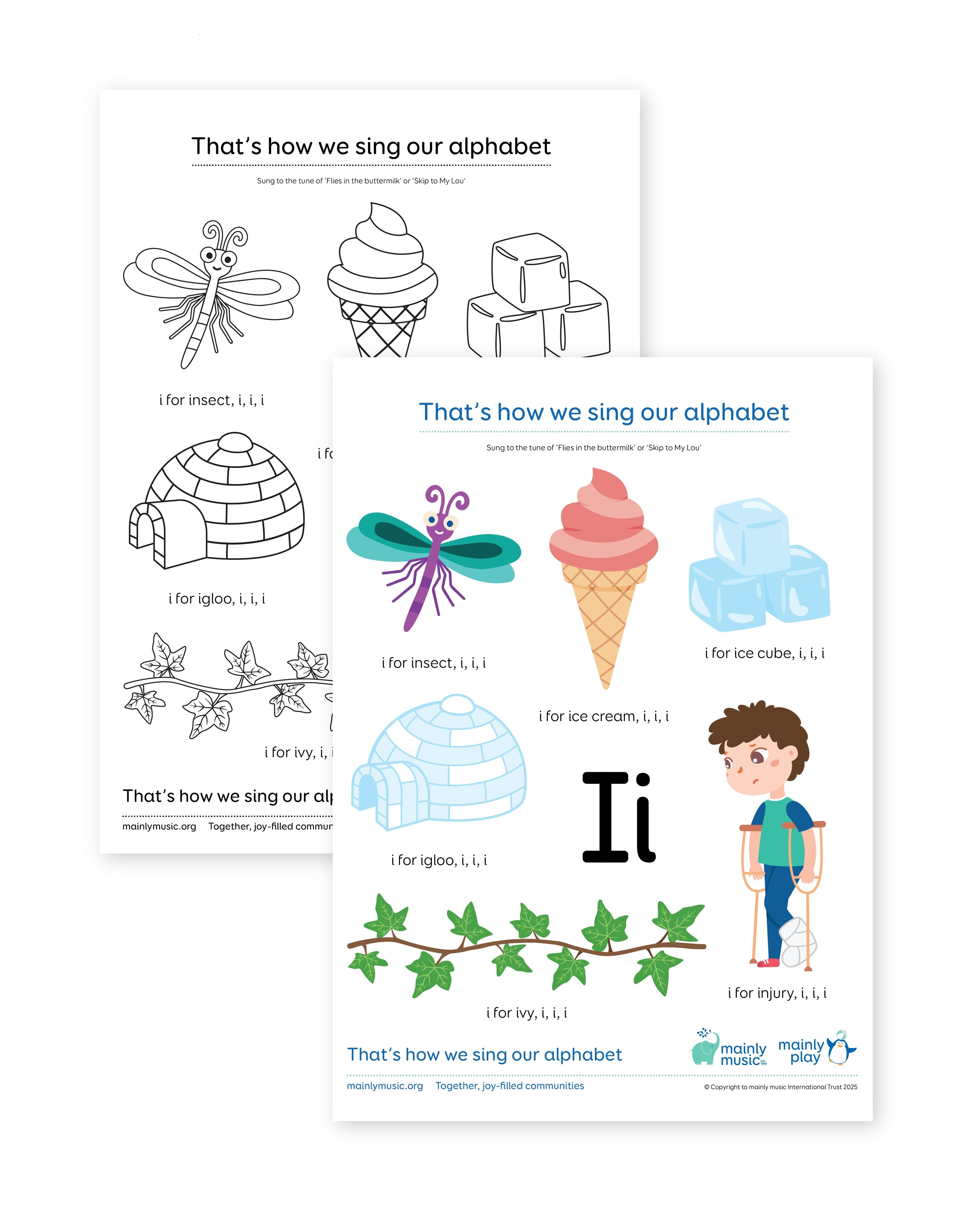 Our Alphabet - printable sheet